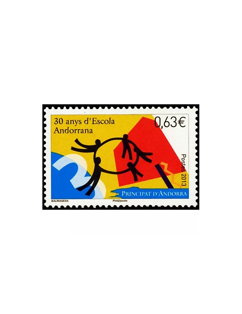 n° 741 -Timbre Andorre Poste