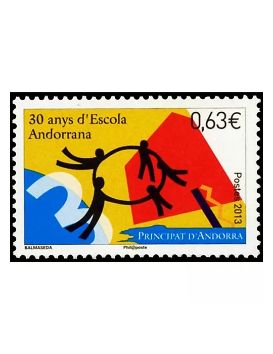 n° 741 -Timbre Andorre Poste