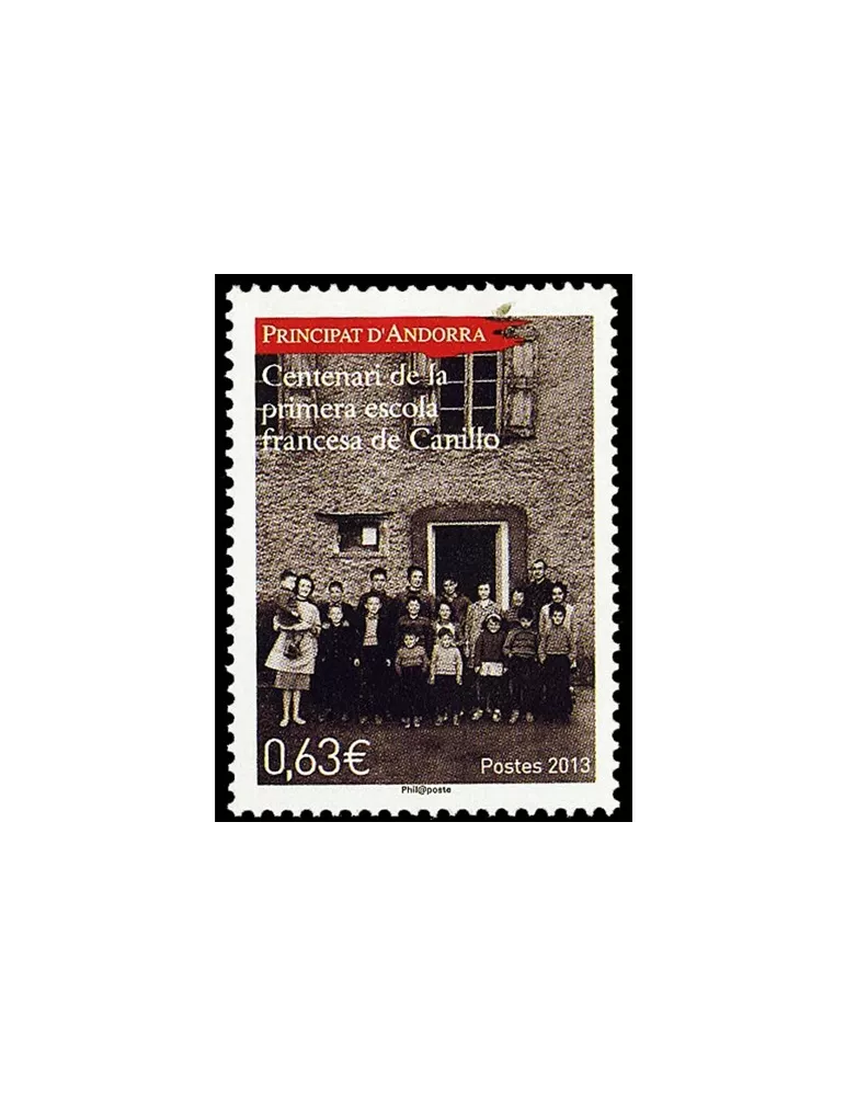 n° 744 -Timbre Andorre Poste