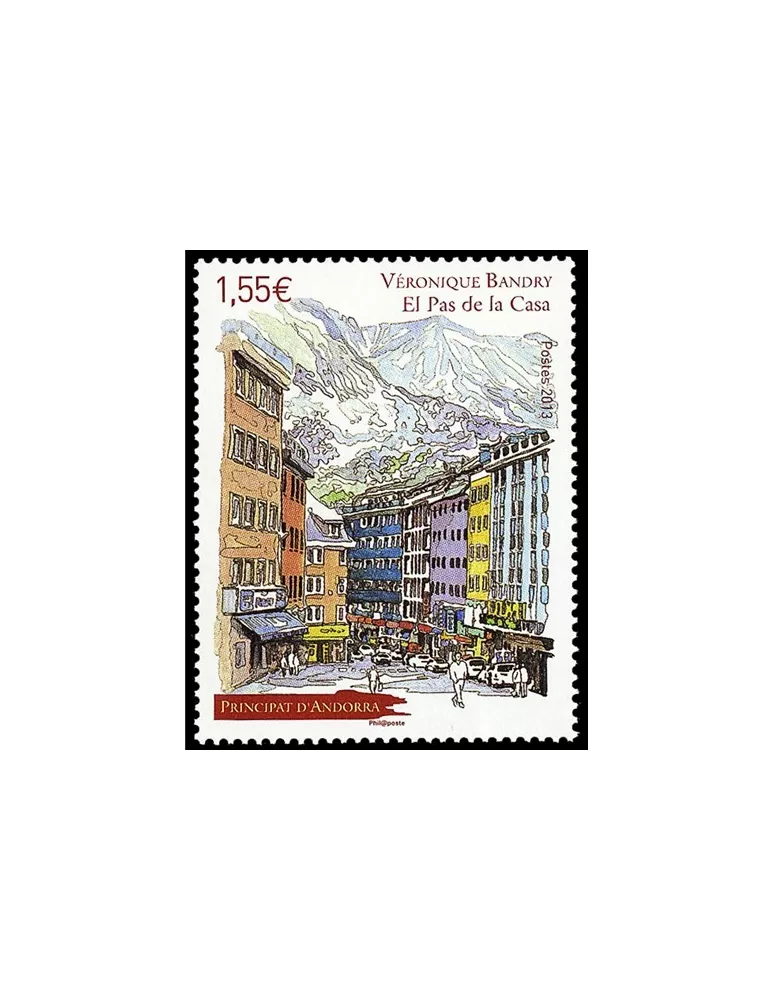 n° 746 -Timbre Andorre Poste
