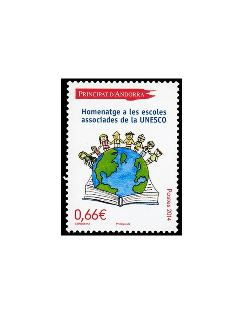 n° 749 -Timbre Andorre Poste