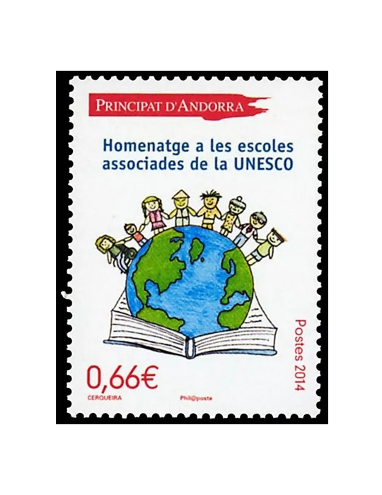 n° 749 -Timbre Andorre Poste