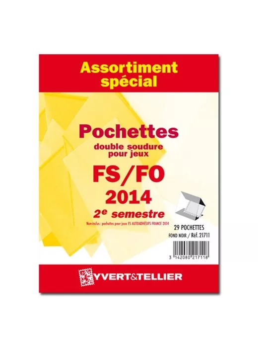 Assortiment de pochettes (double soudure) : 2014-2e semestre