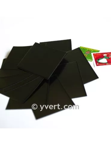 Pochettes simple soudure - Lxh:69x266mm (Fond noir) 2