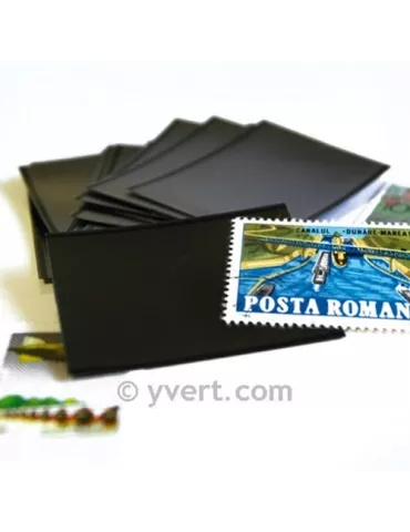 Pochettes double soudure - Lxh:69x266mm (Fond noir) 2