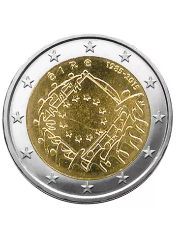 2 EURO COMMEMORATIVE 2015 : IRLANDE (30e anniversaire du drapeau européen)