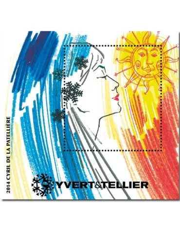 n° 7 - Timbre France Bloc Yvert et Tellier (LA PATELLIERE)