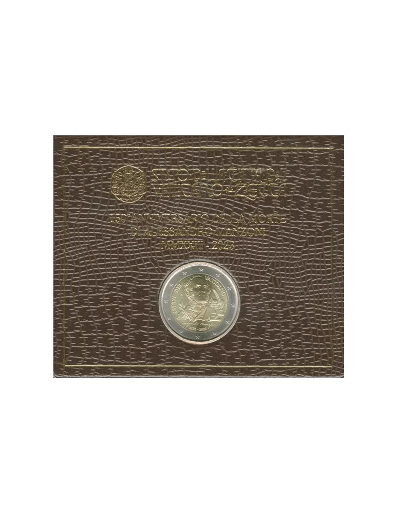 BU : 2 EURO COMMEMORATIVE 2023 : VATICAN (150 ans de la Mort d'Alessandro Manzoni)