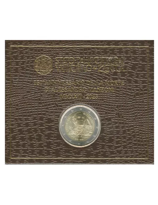 BU : 2 EURO COMMEMORATIVE 2023 : VATICAN (150 ans de la Mort d'Alessandro Manzoni)