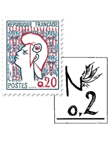 n° 1282a - Timbre France Poste