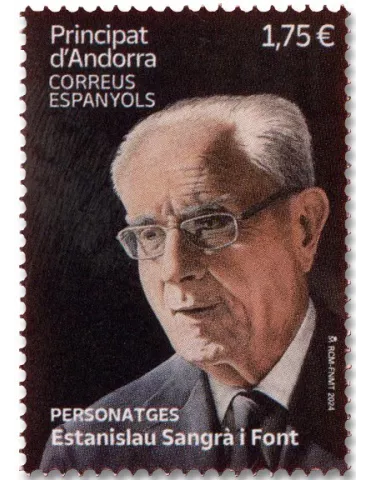 n° 544 - Timbre ANDORRE ESPAGNOL Poste