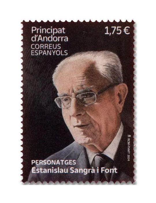 n° 544 - Timbre ANDORRE ESPAGNOL Poste