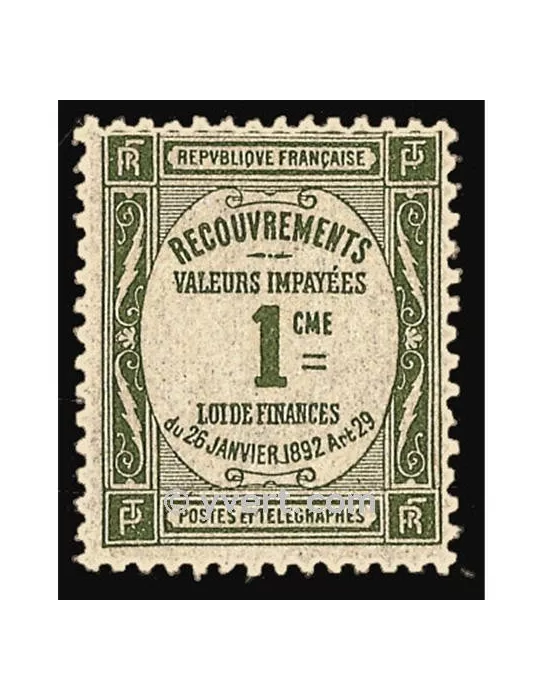 n° 43 - Timbre France Taxe