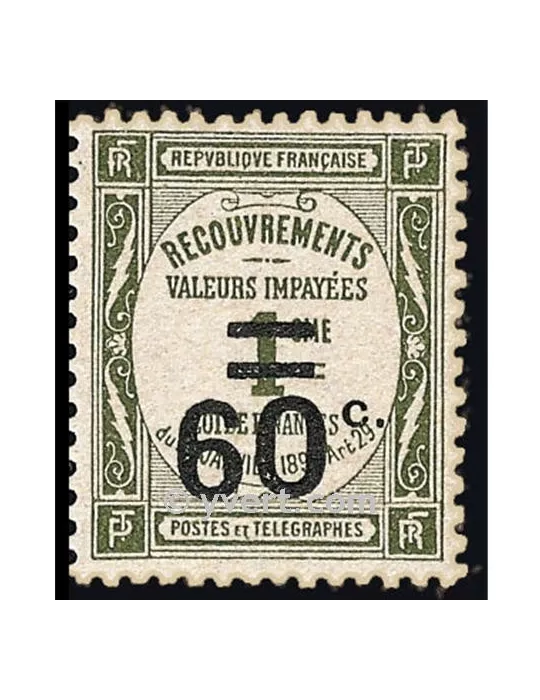 n° 52 - Timbre France Taxe