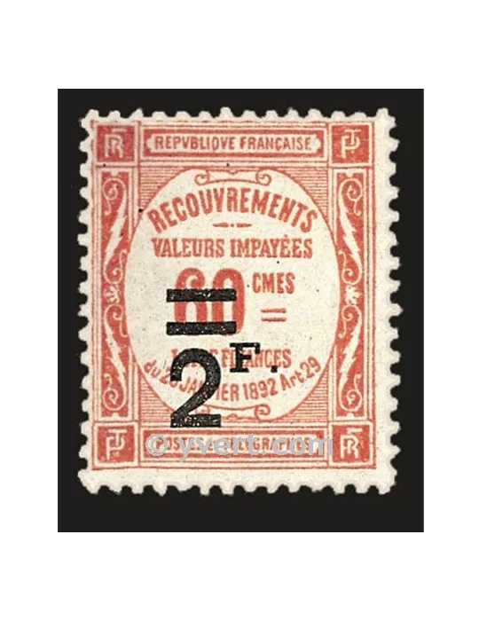 n° 54 - Timbre France Taxe