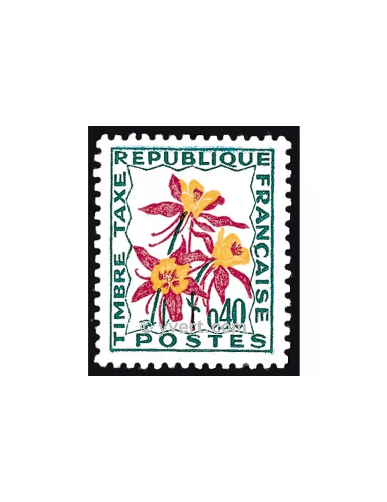 n° 100 - Timbre France Taxe