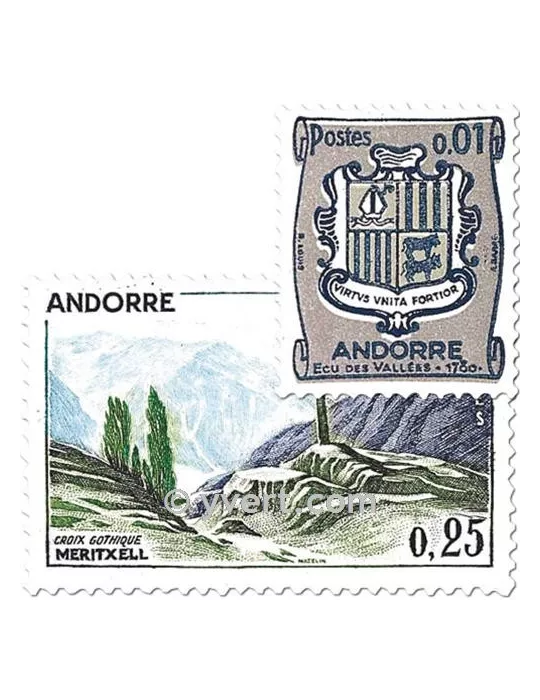 n° 153A/164 - Timbre Andorre Poste