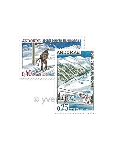 n° 175/176 - Timbre Andorre Poste