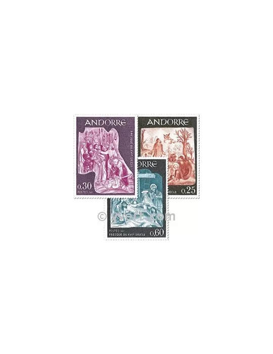 n° 184/186 - Timbre Andorre Poste