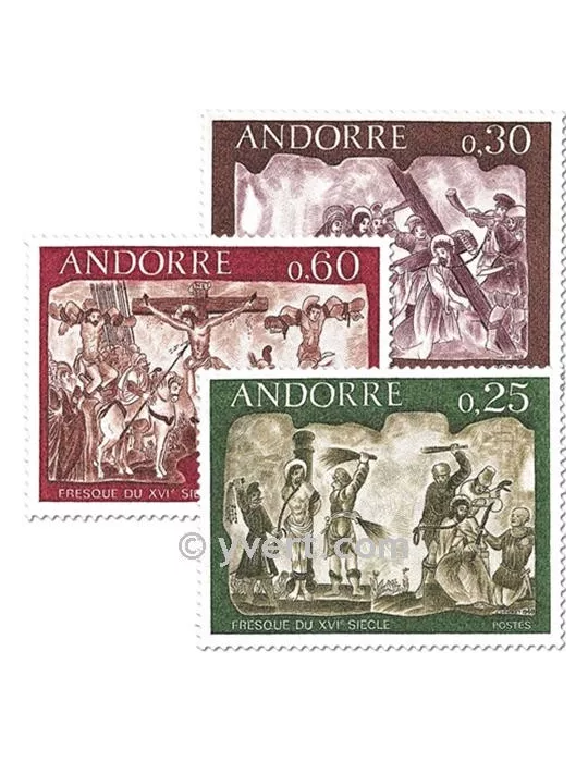 n° 191/193 - Timbre Andorre Poste