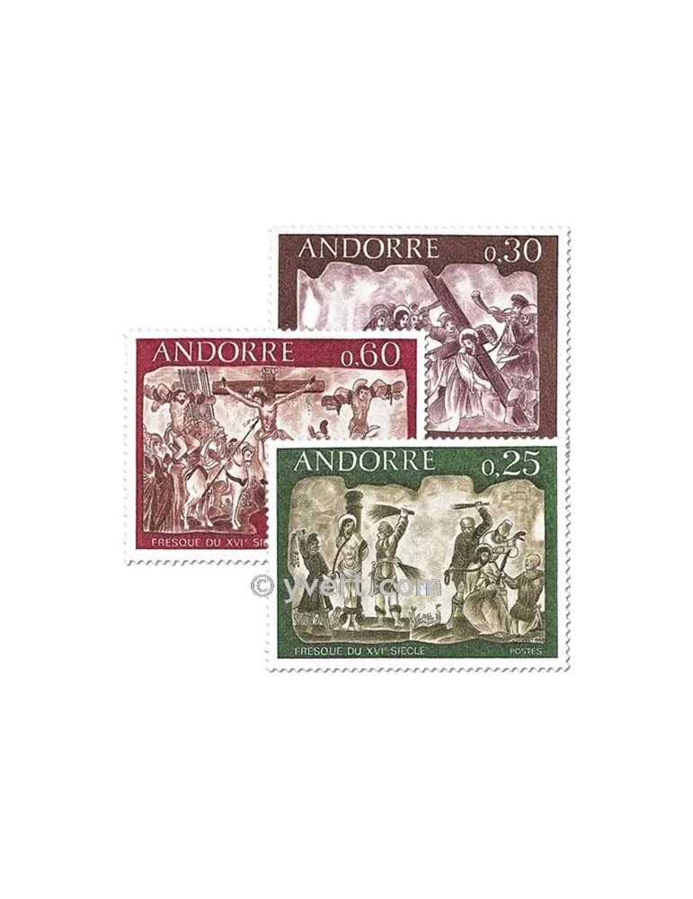 n° 191/193 - Timbre Andorre Poste