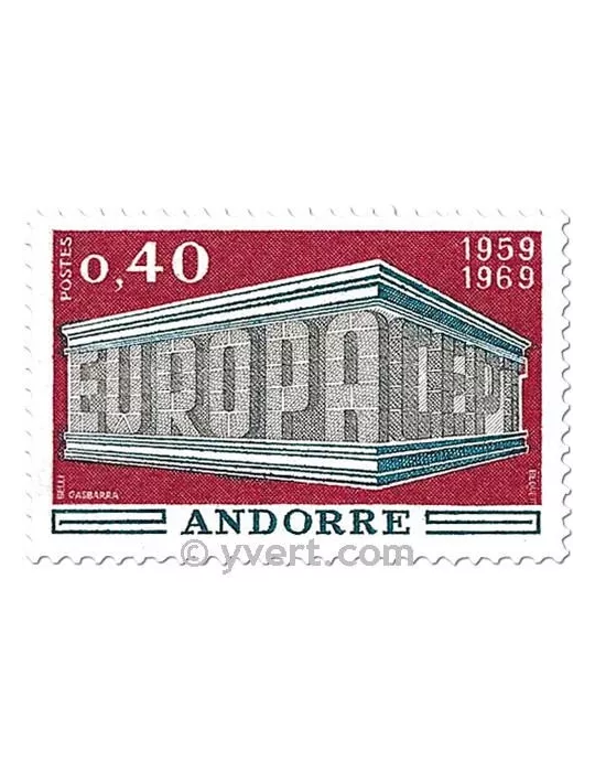n° 194/195 - Timbre Andorre Poste