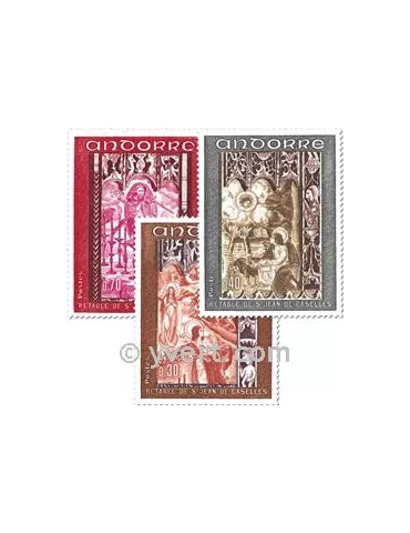 n° 198/200 - Timbre Andorre Poste