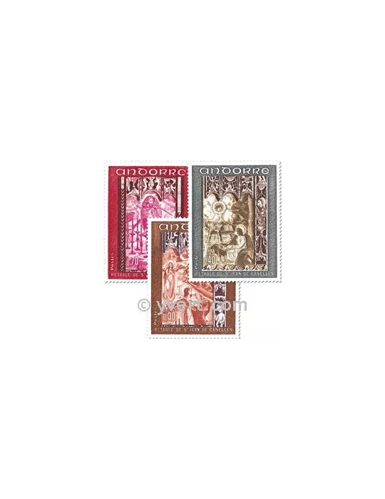 n° 198/200 - Timbre Andorre Poste