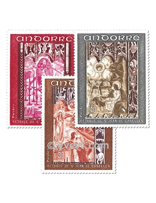 n° 198/200 - Timbre Andorre Poste