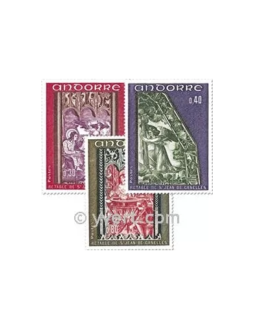 n° 206/208 - Timbre Andorre Poste