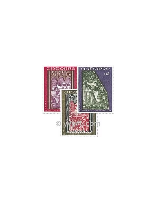 n° 206/208 - Timbre Andorre Poste