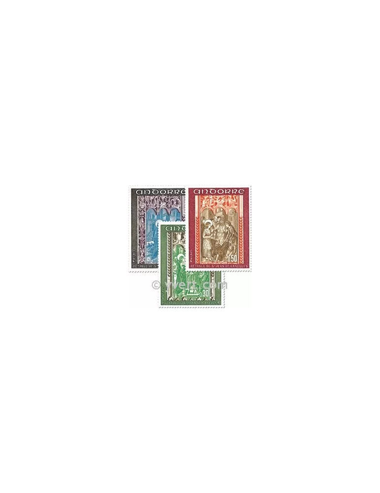n° 214/216 - Timbre Andorre Poste