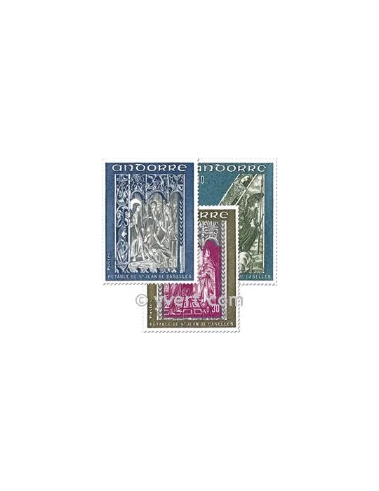 n° 221/223 - Timbre Andorre Poste