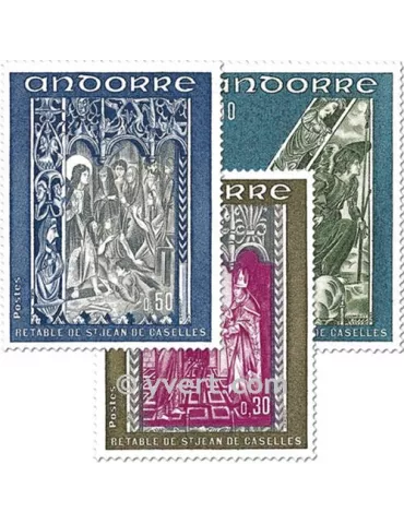 n° 221/223 - Timbre Andorre Poste 2
