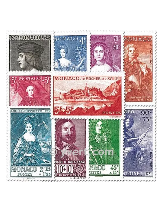 n° 185/194 - Timbre Monaco Poste