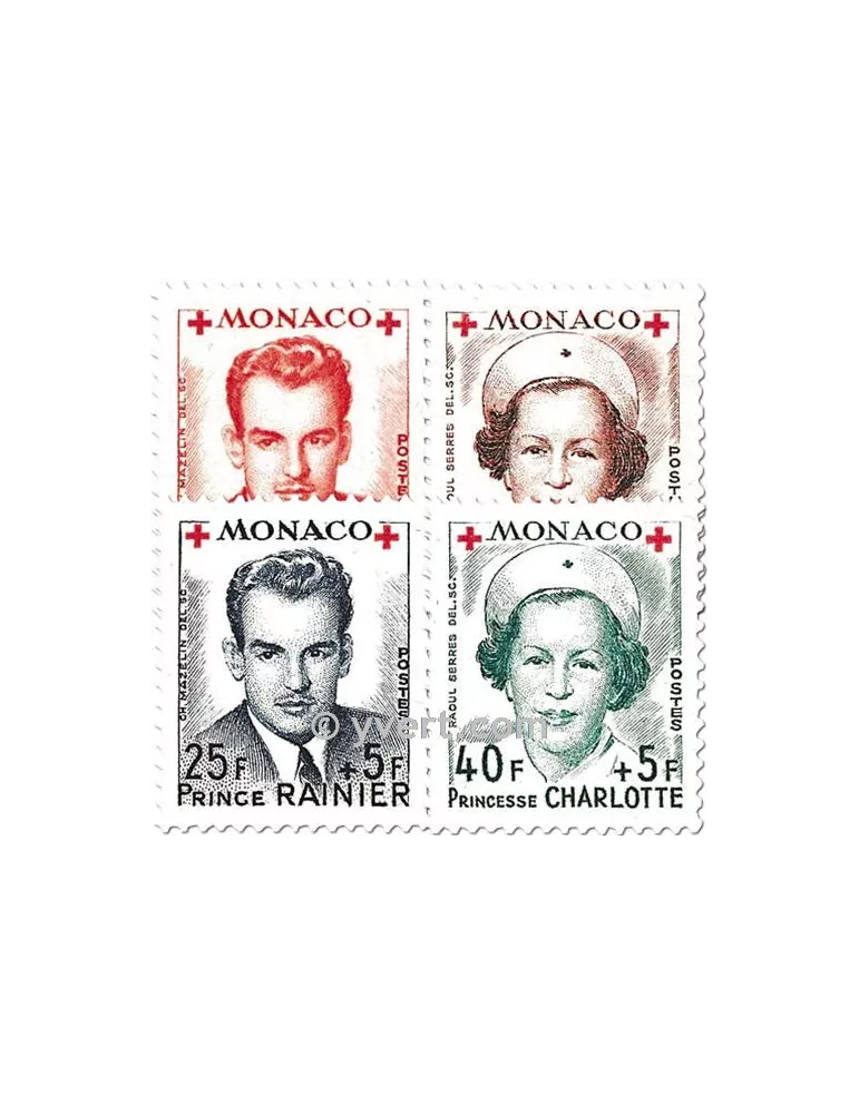 n° 334A/337A - Timbre Monaco Poste