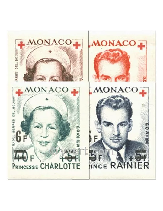 n° 379B/382B - Timbre Monaco Poste
