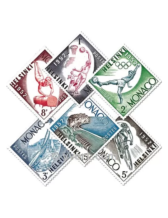 n° 386/391 - Timbre Monaco Poste