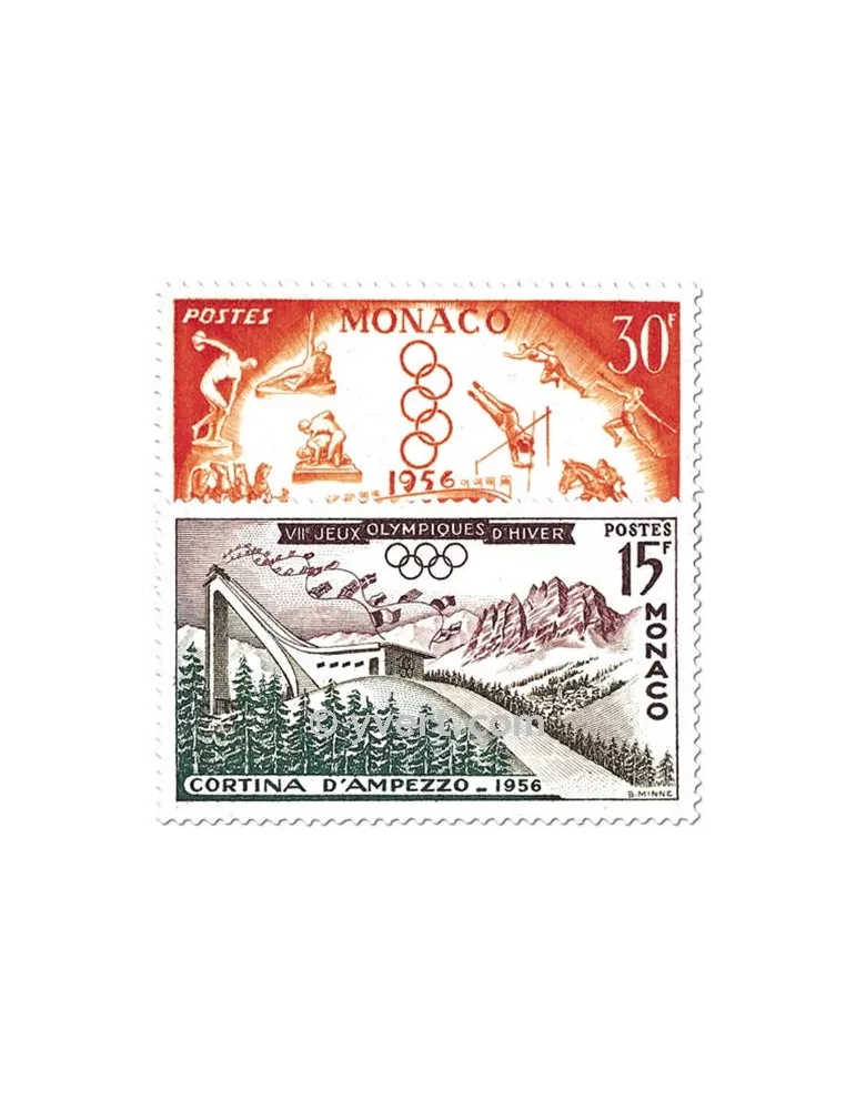 n° 442/443 - Timbre Monaco Poste