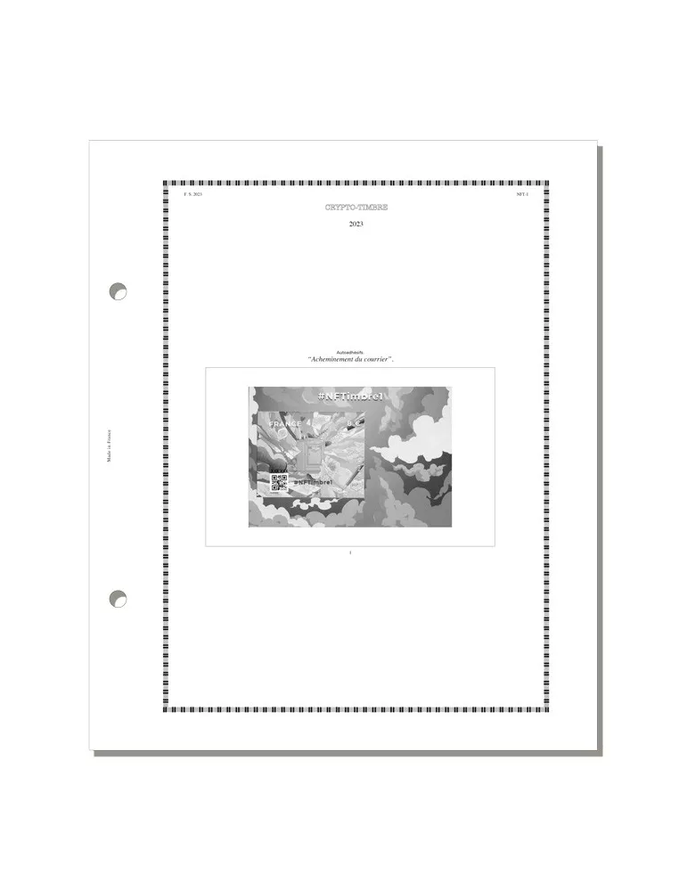 FRANCE FS : 2023 - 2E SEMESTRE (JEUX SANS POCHETTES) ET PAGE NFT OFFERTE