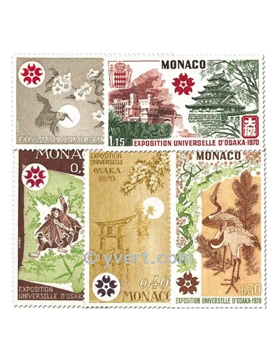 n° 822/826 - Timbre Monaco Poste