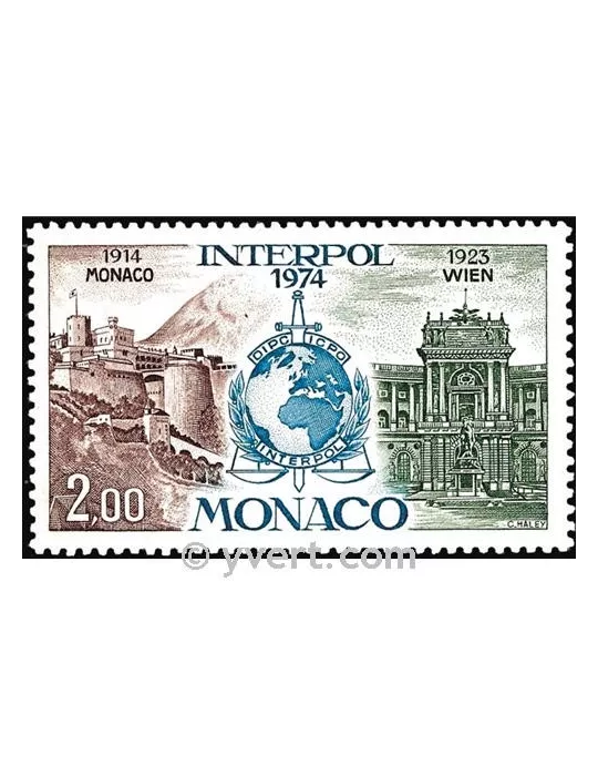 n° 966 - Timbre Monaco Poste