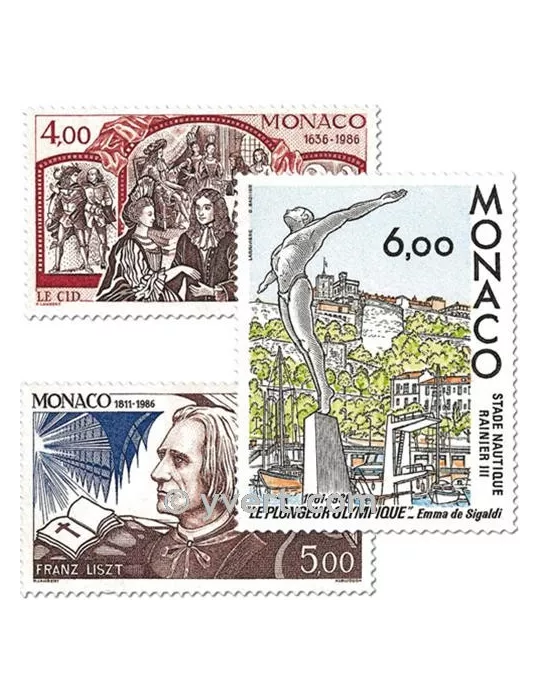 n° 1547/1549 - Timbre Monaco Poste