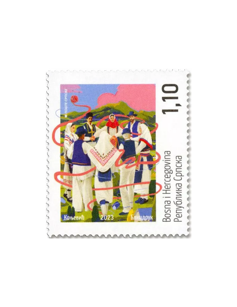 n° 822 - Timbre REPUBLIQUE SERBE (DE BOSNIE) Poste