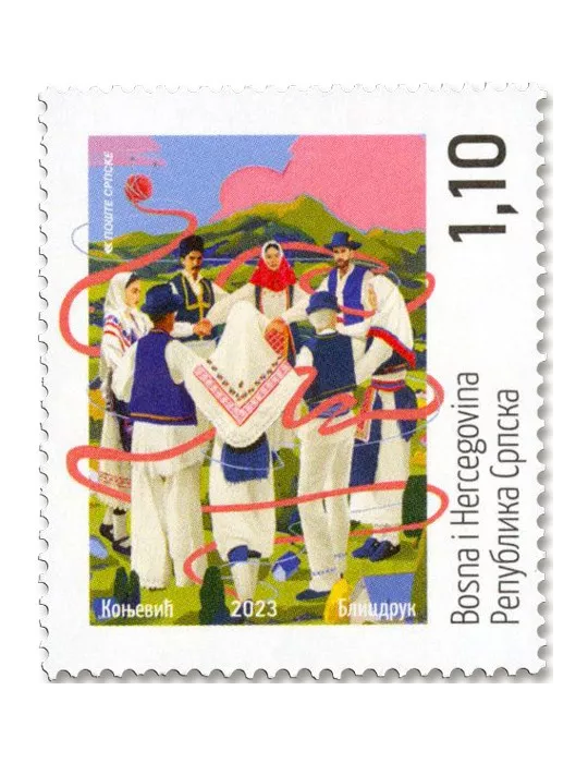 n° 822 - Timbre REPUBLIQUE SERBE (DE BOSNIE) Poste