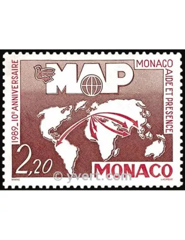 n° 1704 - Timbre Monaco Poste 2
