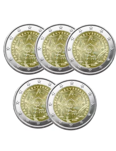 2 EURO COMMEMORATIVE 2024 : ALLEMAGNE (175 ANS DE L'EGLISE SAINT-PAUL)- 5 ateliers