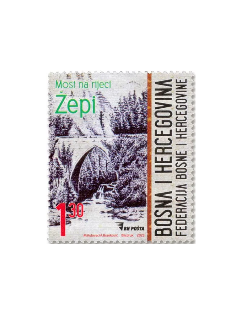 n° 884 - Timbre BOSNIE-HERZEGOVINE Poste