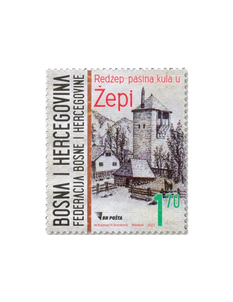 n° 885 - Timbre BOSNIE-HERZEGOVINE Poste