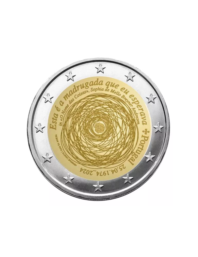 2 EURO COMMEMORATIVE 2024 : PORTUGAL (50 ans de la Révolution des oeillets)